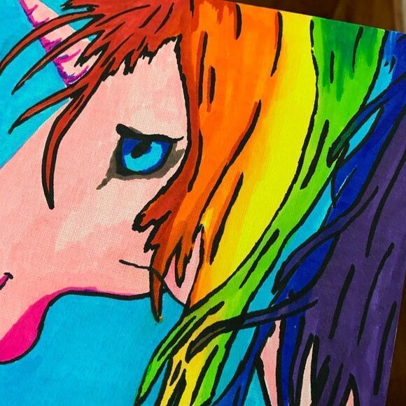 Unicorn Watercolor Painting by Me - Picture 4 of 7